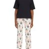 ESPRIT Seasonal Print Pyjama Mit Kurzarm-Shirt