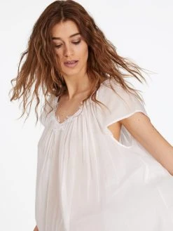 Eva Bitzer Mousseline New Lace Nachthemd, 130cm -Leggings Shop Eva B Bitzer Mousseline New Lace Nachthemd 130cm weiss 20313272 66 1627376948