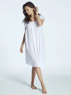 Eva Bitzer Mousseline Nachthemd Aus Baumwoll-Mousseline