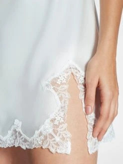Eva Bitzer Satin Silk With Lace Seiden-Negligé, Länge 82cm -Leggings Shop Eva B Bitzer Satin Silk With Lace Seiden Neglige champagner 29314478 17 3