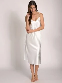 Eva Bitzer Silk Stretch Stretch-Seidennachthemd, Länge 115cm