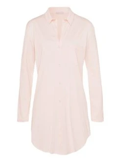 HANRO Cotton Deluxe Nachthemd Geknöpft, Länge 90cm -Leggings Shop Hanro Cotton Deluxe Nachthemd geknoepft Laenge 90cm hellrosa 077958 1334 2