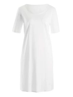 HANRO Cotton Deluxe Nachthemd, Länge 90cm -Leggings Shop Hanro Cotton Deluxe Nachthemd weiss 077953 0101 2