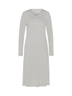 HANRO Mira Langarm-Nachthemd -Leggings Shop Hanro Mira Langarm Nachthemd grau 076650 072991 5