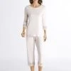 HANRO Moments Capri-Pyjama Mit Spitze