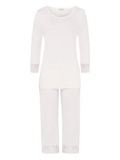 HANRO Moments Capri-Pyjama Mit Spitze 5 HANRO Moments Capri-Pyjama Mit Spitze -Leggings Shop Hanro Moments Capri Pyjama mit Spitze rosa 077928 1334 2