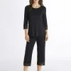 HANRO Moments Capri-Pyjama Mit Spitze