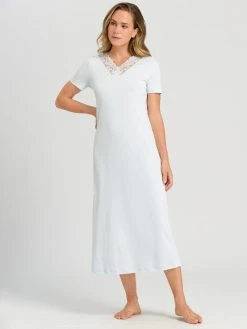 HANRO Moments Nightwear Nachtkleid Mit Spitze, Länge 130cm