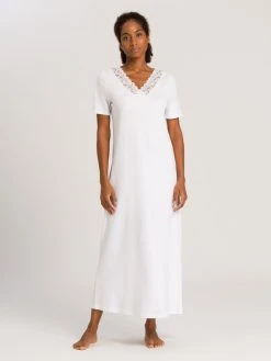 HANRO Moments Nightwear Nachtkleid Mit Spitze, Länge 130cm
