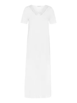 HANRO Moments Nightwear Nachtkleid Mit Spitze, Länge 130cm -Leggings Shop Hanro Moments Nachtkleid mit Spitze Laenge 130cm weiss 077933 0101 3