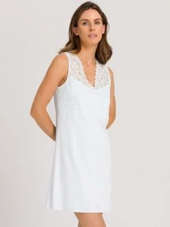HANRO Moments Nachtkleid Mit Spitze, Länge 90cm