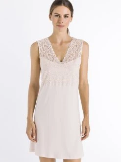 HANRO Moments Nachtkleid Mit Spitze, Länge 90cm