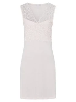 HANRO Moments Nachtkleid Mit Spitze, Länge 90cm -Leggings Shop Hanro Moments Nachtkleid mit Spitze Laenge 90cm rosa 077929 1334 4