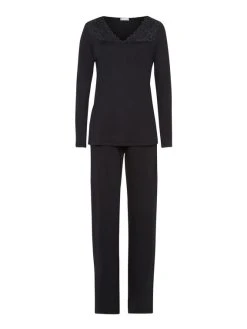 HANRO Moments Pyjama Mit Spitze -Leggings Shop Hanro Moments Pyjama mit Spitze schwarz 077932 0019
