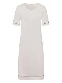 HANRO Natural Comfort Kurzarm-Nachthemd, Länge 90cm -Leggings Shop Hanro Natural Comfort Kurzarm Nachthemd Laenge 90cm weiss 077963 1809 3