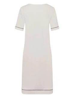 HANRO Natural Comfort Kurzarm-Nachthemd, Länge 90cm -Leggings Shop Hanro Natural Comfort Kurzarm Nachthemd Laenge 90cm weiss 077963 1809 4