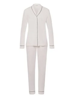 HANRO Natural Comfort Pyjama Lang, Durchgeknöpft -Leggings Shop Hanro Natural Comfort Pyjama lang durchgeknoepft weiss 077966 1809 4