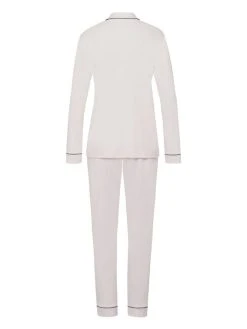 HANRO Natural Comfort Pyjama Lang, Durchgeknöpft -Leggings Shop Hanro Natural Comfort Pyjama lang durchgeknoepft weiss 077966 1809 5