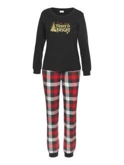 LASCANA Christmas Highlight Bündchen-Pyjama