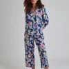 Lauren By Ralph Lauren Classic Wovens Capri-Pyjama, Durchgeknöpft