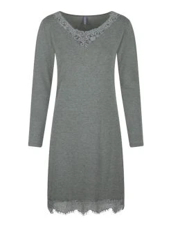 LingaDore Autumn Leaves Langarm-Nachthemd Mit Spitzendetails -Leggings Shop LingaDore Autumn Leaves Langarm Nachthemd gruen 6907 33 4