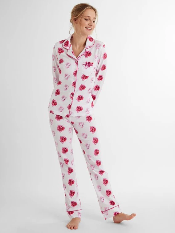 Louis & Louisa Rosarote Träume Pyjama, Durchgeknöpft 1 Louis & Louisa Rosarote Träume Pyjama, Durchgeknöpft