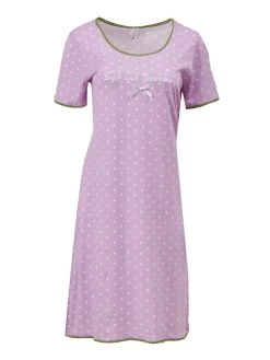 Louis & Louisa Süß Und Verträumt Kurzarm-Nachthemd -Leggings Shop Louis Louisa Suess und Vertraeumt Kurzarm Nachthemd violett 23SVNH FA 2