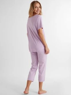 Louis & Louisa Süß Und Verträumt Capri-Pyjama 6 Louis & Louisa Süß Und Verträumt Capri-Pyjama -Leggings Shop Louis Louisa Suess und Vertraeumt Kurzarm Pyjama violett 23SVPC FA 2