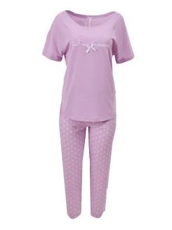 Louis & Louisa Süß Und Verträumt Capri-Pyjama 7 Louis & Louisa Süß Und Verträumt Capri-Pyjama -Leggings Shop Louis Louisa Suess und Vertraeumt Kurzarm Pyjama violett 23SVPC FA 3
