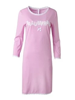 Louis & Louisa Traumfrau Langarm-Nachthemd -Leggings Shop Louis Louisa Traumfrau 3 4 Arm Nachthemd hellrosa 21TFN HR 2