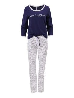 Louis & Louisa Zum Wohlfühlen Pyjama, Lang -Leggings Shop Louis Louisa Zum Wohlfuehlen Pyjama lang blau 23ZWPY BA 3