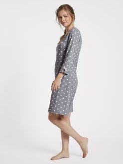 Louis & Louisa Meine Wohlfühlzeit Nachthemd, 3/4-Arm -Leggings Shop Louis und Louisa Meine Wohlfuehlzeit Nachthemd 3 4 Arm grau 22MWNH GA 1