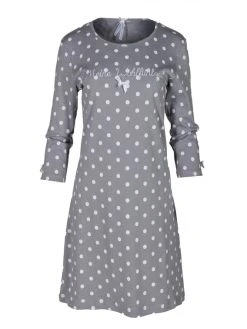 Louis & Louisa Meine Wohlfühlzeit Nachthemd, 3/4-Arm -Leggings Shop Louis und Louisa Meine Wohlfuehlzeit Nachthemd 3 4 Arm grau 22MWNH GA 2