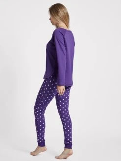 Louis & Louisa Voller Freude Pyjama, Lang -Leggings Shop Louis und Louisa Voller Freude Pyjama lang violett 22VFPB LA 1