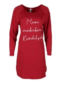 Louis & Louisa Wunderbare Kuschelzeit Langarm-Nachthemd -Leggings Shop Louis und Louisa Wunderbare Kuschelzeit Nachthemd 3 4 Arm rot 22WKNB RO 3
