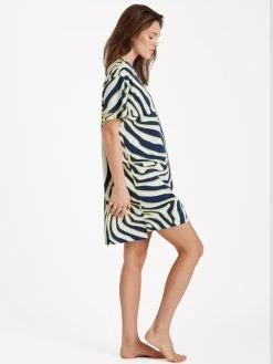 MEY Anh Kurzarm-Nachthemd, Länge 90cm -Leggings Shop Mey Anh Kurzarm Nachthemd Laenge 90cm gelb 17490 382 3