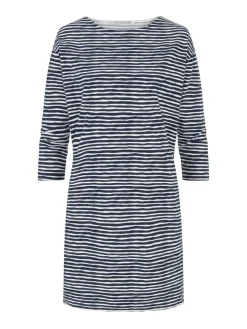 MEY Serie Abbi Bigshirt Mit 3/4-Ärmel, Länge 86cm -Leggings Shop Mey Damen Serie Abbi Bigshirt mit 3 4 aermel Laenge 86cm blau 16121 233 1631703909