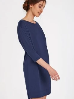 MEY Serie Liah Bigshirt Mit 3/4-Ärmel, Länge 86 Cm -Leggings Shop Mey Damen Serie Liah Bigshirt mit 3 4 aermel blau 16111 233 1626262744