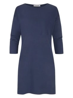 MEY Serie Liah Bigshirt Mit 3/4-Ärmel, Länge 86 Cm -Leggings Shop Mey Damen Serie Liah Bigshirt mit 3 4 aermel blau 16111 233 1626262990