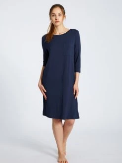 MEY Sleepy & Easy Nachthemd Mit 3/4-Ärmel, Länge 100 Cm