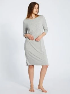 MEY Sleepy & Easy Nachthemd Mit 3/4-Ärmel, Länge 100 Cm