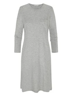 MEY Sleepy & Easy Nachthemd Mit 3/4-Ärmel, Länge 100 Cm -Leggings Shop Mey Damen Sleep Easy Nachthemd mit 3 4 aermel Laenge 100 cm grau 16410 519 1626262626