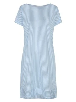 MEY Serie Sleepsation Kurzarm-Nachthemd, Länge 96 Cm -Leggings Shop Mey Damen Sleepsation Kurzarm Nachthemd Laenge 96 cm blau 17218 309 1626262389