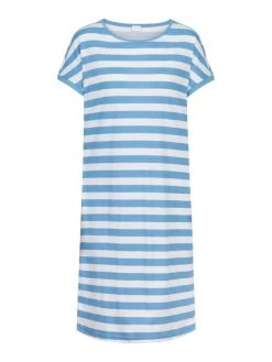 MEY Mariella Kurzarm-Nachthemd, Länge 94 Cm -Leggings Shop Mey Mariella Kurzarm Nachthemd Laenge 94 cm blau 11235 268 2