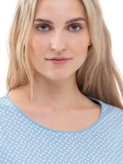 MEY Serie Emelie Langarm-Nachthemd; Länge 94cm -Leggings Shop Mey Serie Emelie Langarm Nachthemd blau 11192 309 2