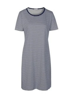 MEY Serie Paula Kurzarm-Nachthemd, Länge 94cm -Leggings Shop Mey Serie Paula Kurzarm Nachthemd Laenge 94cm blau 11951 408 3