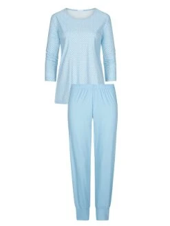MEY Serie Emelie 7/8-Pyjama -Leggings Shop Mey Serie Emelie 7 8 Pyjama blau 13012 309 5