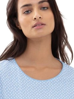 MEY Serie Emelie Kurz-Pyjama -Leggings Shop Mey Serie Emelie Kurz Pyjama blau 13013 309 2