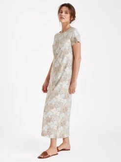 Nanso Amelie Kurzarm-Nachthemd, Länge 130cm -Leggings Shop Nanso Amelie Kurzarm Nachthemd Laenge 130cm braun beige 27866 9629 2