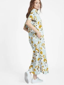 Nanso Ulpukka Kurzarm-Nachthemd, Länge 130cm -Leggings Shop Nanso Ulpukka Kurzarm Nachthemd Laenge 130cm blau 27391 0607 2